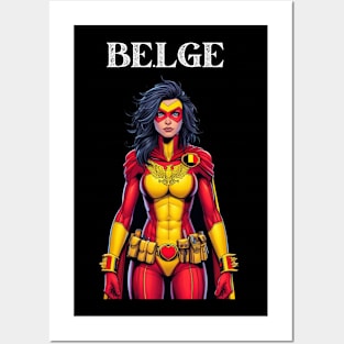 Belgian Superhero: 80's Female Cosmic Comic Book Hero Posters and Art